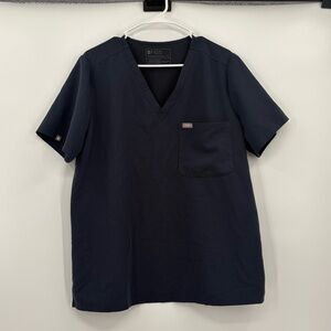 Figs catarina‎ one pocket scrub top charcoal gray xl